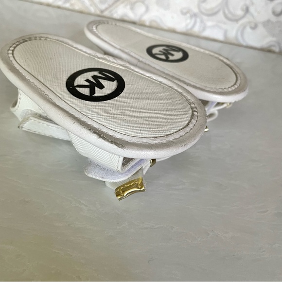 Michael Kors - White Baby Joy Kiera Sandals- Size 3 - Picture 6 of 11